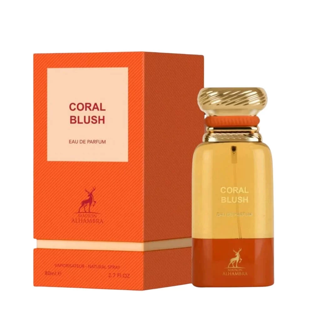 eau de parfum coral blush 80ml maison alhambra